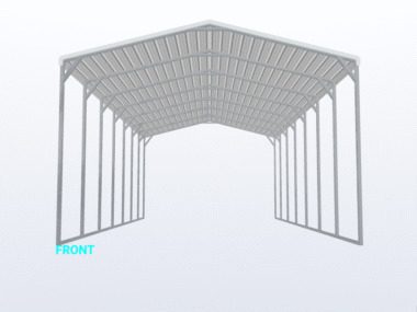 Keen's Buildings, 20x35x12 Carport, KBS-203512CP-REG