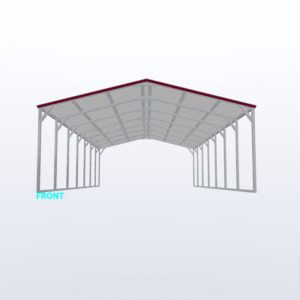 20x35x8 Vertical Roof Carport
