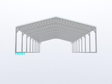 Keen's Buildings, 20x40x6 Carport, KBS-204006CP-REG