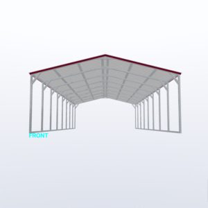 20x40x8 Vertical Roof Carport