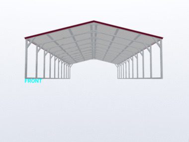 20x50x6 Vertical Roof Carport