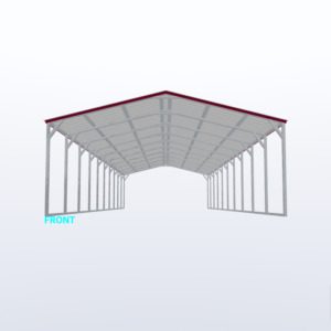 20x50x8 Vertical Roof Carport