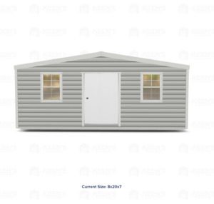 20x8 Shed w/ Gable Side Door