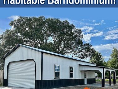 Keen's Buildings, 24X50 Habitable Barndominium w/ porch, KBS-HBD245014-1R1D3W