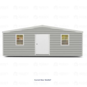 24x12 Shed w/ Gable Side Door