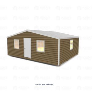 24x20 Shed w/ Gable Side Door