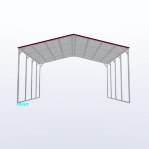 24x20x12 Vertical Roof Carport
