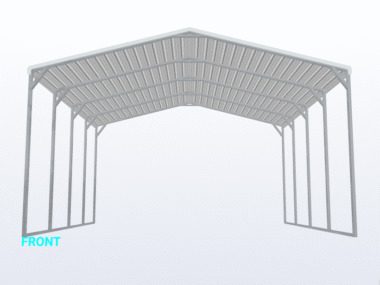 Keen's Buildings, 24x20x12 Carport, KBS-242012CP-REG