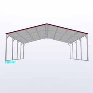 24x20x8 Vertical Roof Carport