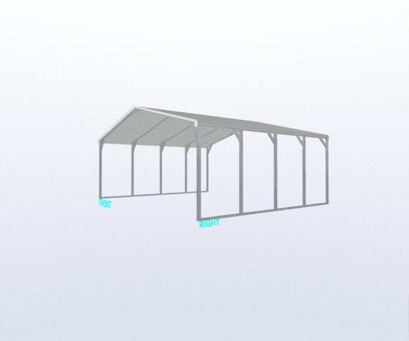 Keen'S Buildings, 24X20X8 Carport, Kbs-242008Cp-Reg