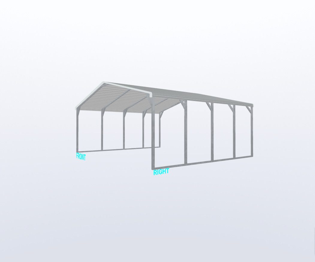 24X20X8 Carport Keen'S Buildings, 24X20X8 Carport, Kbs-242008Cp-Reg