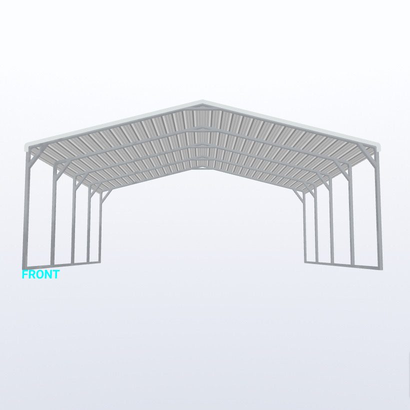 24X20X8 Carport Keen'S Buildings, 24X20X8 Carport, Kbs-242008Cp-Reg