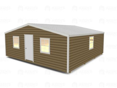 Keen's Buildings, 24x24 Shed w/ Gable Side Door, KBS-242407GSD-1D4W