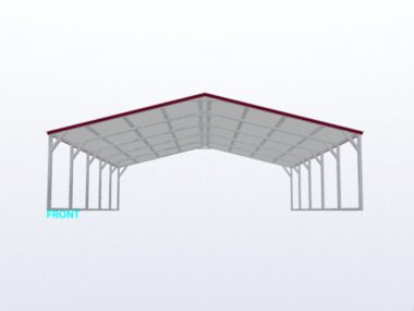 24x25x6 Vertical Roof Carport