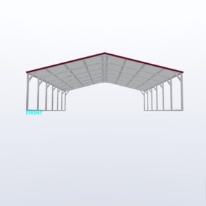 24x30x6 Vertical Roof Carport