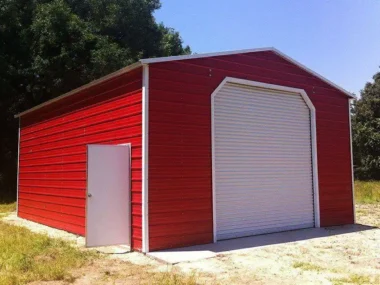 Keen's Buildings, 24x30x10 Metal Garage, KBG-1G243010-1D1W