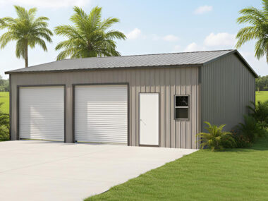 Keen's Buildings, 24x30x10 Metal Garage, KPB-243010-211