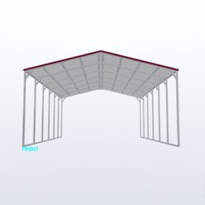 24x30x12 Vertical Roof Carport