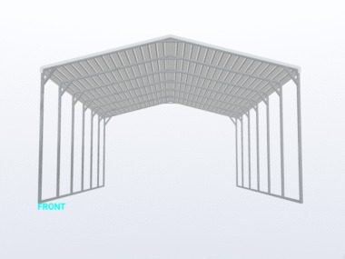 Keen's Buildings, 24x30x12 Carport, KBS-243012CP-REG