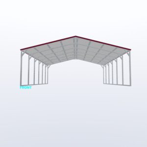 24x30x8 Vertical Roof Carport