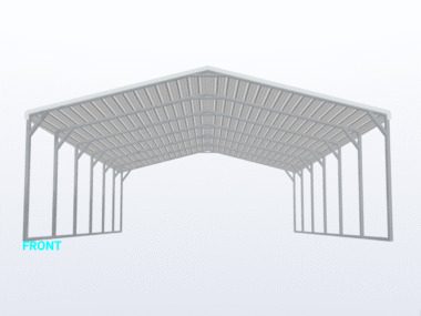 Keen's Buildings, 24x30x8 Carport, KBS-243008CP-REG