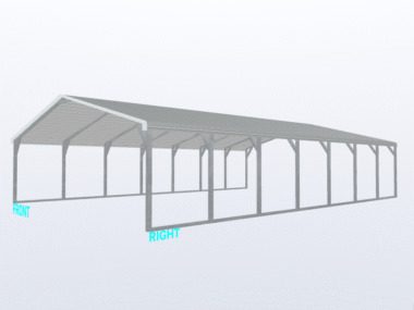 Keen's Buildings, 24x35x6 Carport, KBS-243506CP-REG