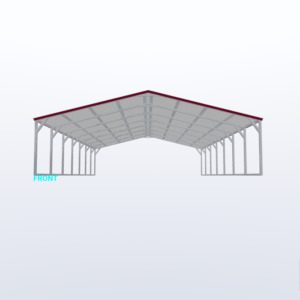 24x35x6 Vertical Roof Carport
