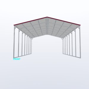 24x35x12 Vertical Roof Carport