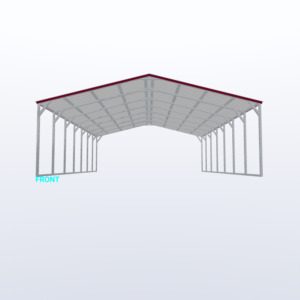 24x35x8 Vertical Roof Carport