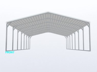 Keen's Buildings, 24x35x8 Carport, KBS-243508CP-REG