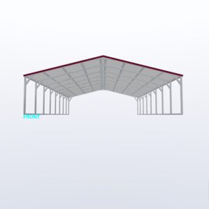 24x40x6 Vertical Roof Carport