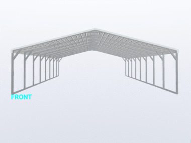 Keen's Buildings, 24x40x6 Carport, KBS-244006CP-REG