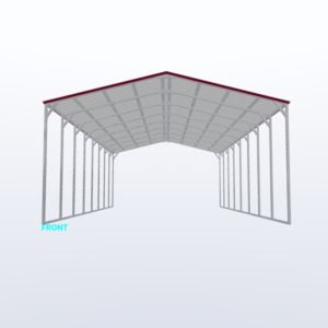 24x40x12 Vertical Roof Carport
