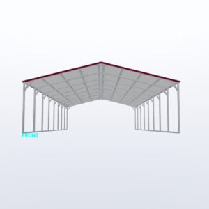 24x40x8 Vertical Roof Carport