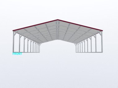 24x45x6 Vertical Roof Carport