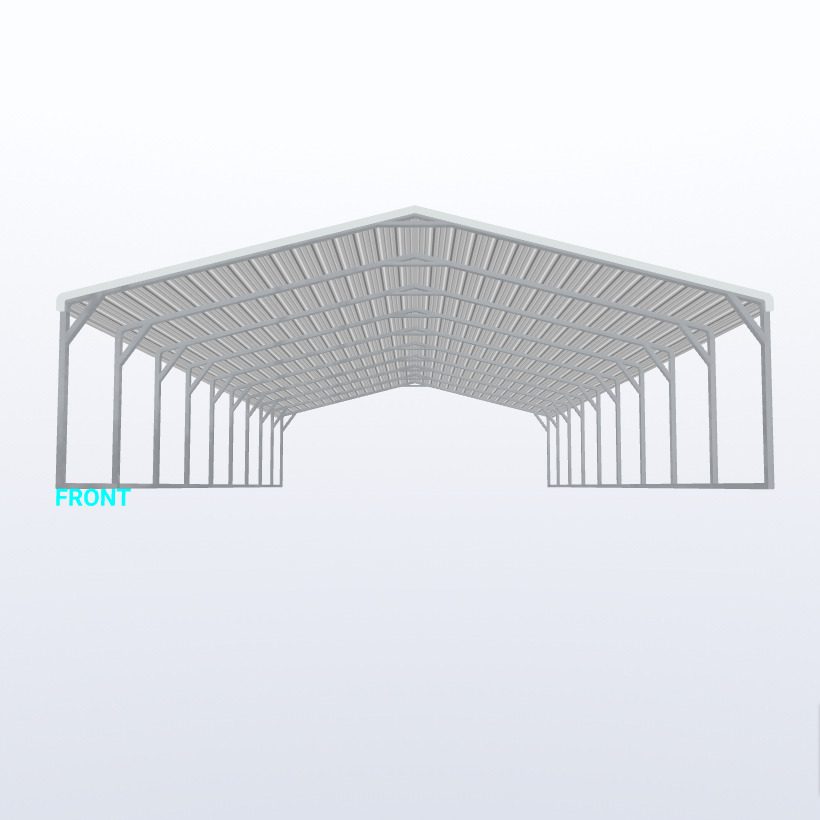 24X40X8 Carport Keen'S Buildings, 24X40X8 Carport, Kbs-244008Cp-Reg