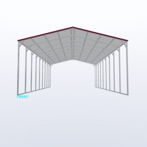 24x45x12 Vertical Roof Carport