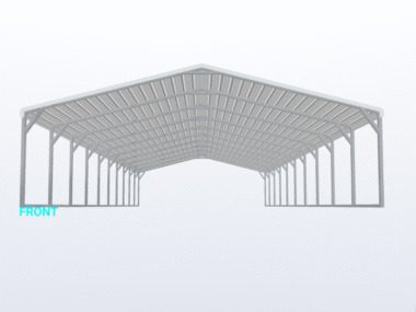 Keen's Buildings, 24x50x6 Carport, KBS-245006CP-REG