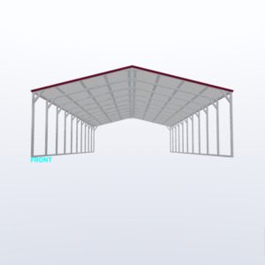 24x50x8 Vertical Roof Carport