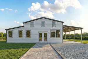 24x71x12 Metal Garage/Barndo Installed