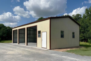 26x50x12 Metal Garage/ Workshop Installed