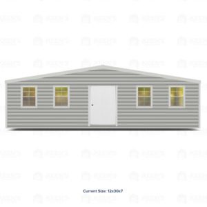 30x12 Shed w/ Gable Side Door