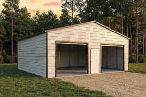 30X26X10 Metal Garage/ Workshop Installed