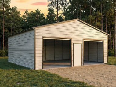 Keen's Buildings, 30X26X10 Metal Garage/ Workshop Installed, KBG-2G302610-1D0W