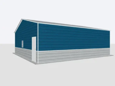 Keen's Buildings, 30x30x10 Metal Garage / Workshop Installed, KBG-1G303010-1D1W