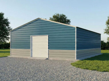 Keen's Buildings, 30x30x10 Metal Garage / Workshop Installed, KBG-1G303010-1D1W