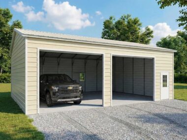 Keen's Buildings, 30x36x12 Metal Garage, KBG-2G303612-1D2W
