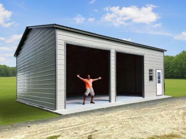 Keen's Buildings, TitanPro 30x40 Metal Garage/Workshop, KBG-2G304012-1D3W