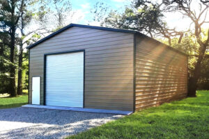 30X40X12 Metal Garage/ Workshop Installed