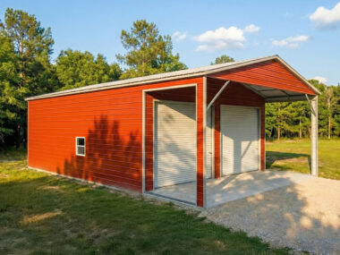 Keen's Buildings, 30X40X14 Metal Barn/Garage Workshop Installed, KBG-2G304014-1D0WF